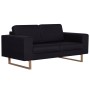 2 seater black fabric sofa by vidaXL, Sofas - Ref: Foro24-281389, Price: 339,91 €, Discount: %