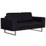 2-Sitzer-Sofa aus schwarzem Stoff von vidaXL, Sofas - Ref: Foro24-281389, Preis: 334,98 €, Rabatt: %