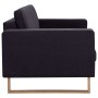 2 seater black fabric sofa by vidaXL, Sofas - Ref: Foro24-281389, Price: 339,91 €, Discount: %