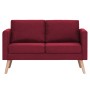 2-Sitzer-Sofa aus weinrotem Stoff von vidaXL, Sofas - Ref: Foro24-281363, Preis: 313,31 €, Rabatt: %