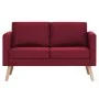 2-Sitzer-Sofa aus weinrotem Stoff von vidaXL, Sofas - Ref: Foro24-281363, Preis: 308,07 €, Rabatt: %