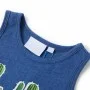 Dunkelblau meliertes Kinder-Tanktop 104 von , Kinder-T-Shirts - Ref: Foro24-12490, Preis: 7,79 €, Rabatt: %