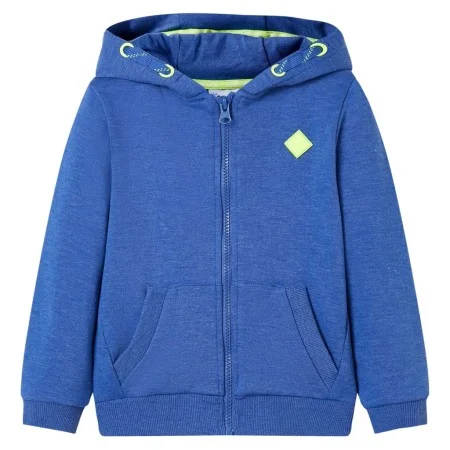 Kinder-Sweatshirt mit Kapuze und Reißverschluss blau meliert 116 von , Kinder-T-Shirts - Ref: Foro24-11891, Preis: 13,50 €, R...