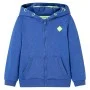 Kinder-Sweatshirt mit Kapuze und Reißverschluss blau meliert 116 von , Kinder-T-Shirts - Ref: Foro24-11891, Preis: 13,50 €, R...