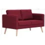 2-seater sofa in red wine-colored fabric by vidaXL, Sofas - Ref: Foro24-281363, Price: 308,07 €, Discount: %