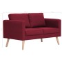 2-Sitzer-Sofa aus weinrotem Stoff von vidaXL, Sofas - Ref: Foro24-281363, Preis: 313,31 €, Rabatt: %