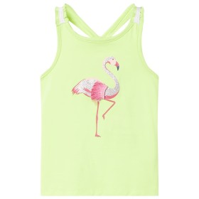 Camiseta de tirantes infantil amarillo neón 92 de , Camisetas para niños - Ref: Foro24-11149, Precio: 8,39 €, Descuento: %