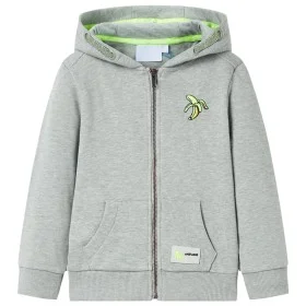 Children's sweatshirt with hood and zipper light khaki melange 104 by , Kids T-shirts - Ref: Foro24-11690, Price: 13,56 €, Di...