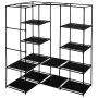 Armario de esquina negro 130x87x169 cm de vidaXL, Armarios roperos - Ref: Foro24-282449, Precio: 47,92 €, Descuento: %
