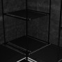 Armario de esquina negro 130x87x169 cm de vidaXL, Armarios roperos - Ref: Foro24-282449, Precio: 53,14 €, Descuento: %