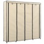 Armario con 4 compartimentos color crema 175x45x170 cm de vidaXL, Armarios roperos - Ref: Foro24-282447, Precio: 64,46 €, Des...