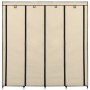 Armario con 4 compartimentos color crema 175x45x170 cm de vidaXL, Armarios roperos - Ref: Foro24-282447, Precio: 64,46 €, Des...