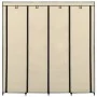 Armario con 4 compartimentos color crema 175x45x170 cm de vidaXL, Armarios roperos - Ref: Foro24-282447, Precio: 58,04 €, Des...