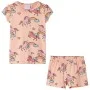 Pijama infantil de manga corta naranja claro 140 de , Pijamas de niños - Ref: Foro24-10448, Precio: 11,57 €, Descuento: %