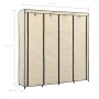 Armario con 4 compartimentos color crema 175x45x170 cm de vidaXL, Armarios roperos - Ref: Foro24-282447, Precio: 64,46 €, Des...