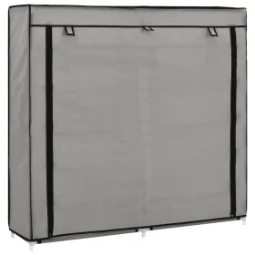 Shoe cabinet with gray fabric cover 115x28x110 cm by vidaXL, Shoe racks and shoe organizers - Ref: Foro24-282434, Price: 33,4...