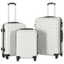 Set starrer Trolley-Koffer, 3-teilig, glänzendes silbernes ABS von vidaXL, Koffer - Ref: Foro24-91887, Preis: 133,75 €, Rabat...