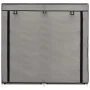 Mueble zapatero con funda de tela gris 115x28x110 cm de vidaXL, Zapateros y organizadores de calzado - Ref: Foro24-282434, Pr...