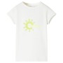 Ecrufarbenes Kinder-T-Shirt 104 von , Kinder-T-Shirts - Ref: Foro24-11180, Preis: 8,07 €, Rabatt: %