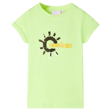 Neongelbes Kinder-T-Shirt 128 von , Kinder-T-Shirts - Ref: Foro24-11177, Preis: 7,99 €, Rabatt: %