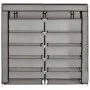 Mueble zapatero con funda de tela gris 115x28x110 cm de vidaXL, Zapateros y organizadores de calzado - Ref: Foro24-282434, Pr...