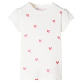 Ecrufarbenes Kinder-T-Shirt 140 von , Kinder-T-Shirts - Ref: Foro24-11233, Preis: 8,54 €, Rabatt: %