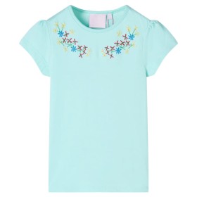 Helles Aquamarin-Kinder-T-Shirt 116 von , Kinder-T-Shirts - Ref: Foro24-11336, Preis: 8,66 €, Rabatt: %
