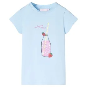 Weiches blaues Kinder-T-Shirt 140 von , Kinder-T-Shirts - Ref: Foro24-11273, Preis: 8,19 €, Rabatt: %