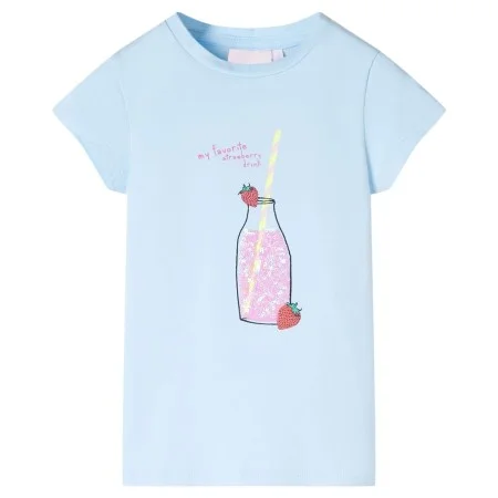 Soft blue children's t-shirt 140 by , Kids T-shirts - Ref: Foro24-11273, Price: 8,19 €, Discount: %