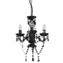 Chandelier with round black beads 3 x E14 by vidaXL, Lamps - Ref: Foro24-281597, Price: 50,13 €, Discount: %
