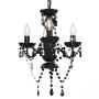 Kronleuchter mit runden schwarzen Perlen 3 x E14 von vidaXL, Lampen - Ref: Foro24-281597, Preis: 50,13 €, Rabatt: %