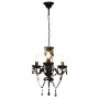 Chandelier with round black beads 3 x E14 by vidaXL, Lamps - Ref: Foro24-281597, Price: 59,76 €, Discount: %