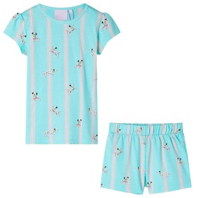 Pijama infantil de manga corta color crudo 128