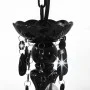 Lámpara de araña con cuentas negro redonda 3 x E14 de vidaXL, Lámparas - Ref: Foro24-281597, Precio: 56,18 €, Descuento: %