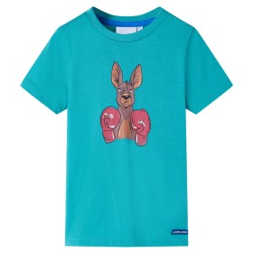 Camiseta infantil de manga corta color verde menta oscuro 128 de , Camisetas para niños - Ref: Foro24-11872, Precio: 8,28 €, ...