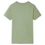 Kinder-Kurzarm-T-Shirt hellkhaki 116 von , Kinder-T-Shirts - Ref: Foro24-12176, Preis: 8,19 €, Rabatt: %