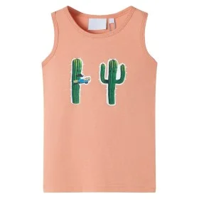 Hellorangefarbenes Kinder-Tanktop 140 von , Kinder-T-Shirts - Ref: Foro24-12503, Preis: 7,79 €, Rabatt: %