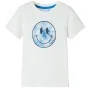 Ecrufarbenes Kinder-T-Shirt 116 von , Kinder-T-Shirts - Ref: Foro24-12581, Preis: 7,99 €, Rabatt: %