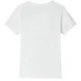 Ecrufarbenes Kinder-T-Shirt 116 von , Kinder-T-Shirts - Ref: Foro24-12581, Preis: 7,99 €, Rabatt: %