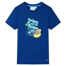Camiseta infantil azul oscuro 128 de , Camisetas para niños - Ref: Foro24-12467, Precio: 7,99 €, Descuento: %
