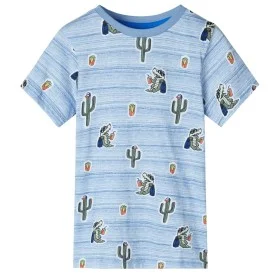 Children's t-shirt blue mix 140 by , Kids T-shirts - Ref: Foro24-12478, Price: 8,72 €, Discount: %