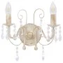 Antike weiße Perlenwandlampe mit 2 E14-Glühbirnen von vidaXL, Lampen - Ref: Foro24-281590, Preis: 45,53 €, Rabatt: %