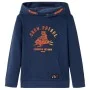 Marineblaues und orangefarbenes Kinder-Sweatshirt mit Kapuze 104 von , Kinder-T-Shirts - Ref: Foro24-12775, Preis: 12,74 €, R...
