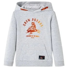 Kinder-Sweatshirt mit Kapuze in Grau und Orange 104 von , Kinder-T-Shirts - Ref: Foro24-12780, Preis: 12,74 €, Rabatt: %