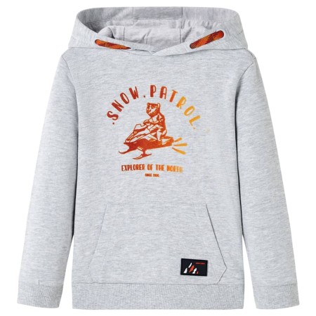 Children's gray and orange hooded sweatshirt 104 by , Kids T-shirts - Ref: Foro24-12780, Price: 12,86 €, Discount: %