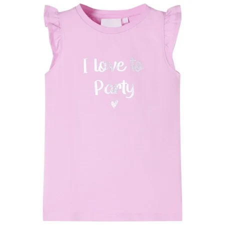 Children's lilac ruffle sleeve t-shirt 92 by , Kids T-shirts - Ref: Foro24-10504, Price: 8,19 €, Discount: %