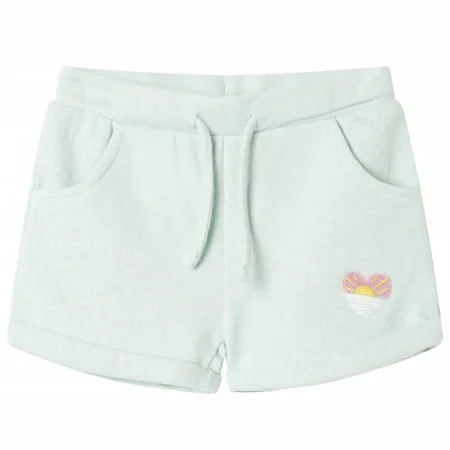 Children's shorts with mixed light mint green drawstring 140 by , kids pants - Ref: Foro24-10978, Price: 10,50 €, Discount: %