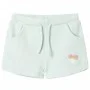 Children's shorts with mixed light mint green drawstring 140 by , kids pants - Ref: Foro24-10978, Price: 10,50 €, Discount: %