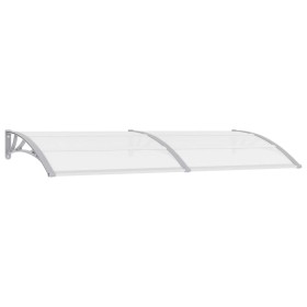 Gray and transparent PC door canopy 240x75 cm by vidaXL, Awnings - Ref: Foro24-144821, Price: 72,47 €, Discount: %