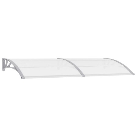 Graues und transparentes PC-Türvordach 240x75 cm von vidaXL, Markisen - Ref: Foro24-144821, Preis: 72,47 €, Rabatt: %